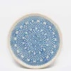 Assiette "Renda" Turquoise - 27cm