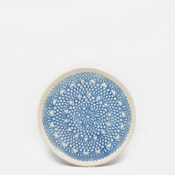 Assiette "Renda" turquoise - 20cm