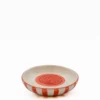 Assiette à râper rayée "Costa Nova Mar" - Rouge