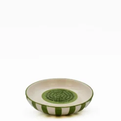 Assiette à râper rayée "Costa Nova Mar" - Vert