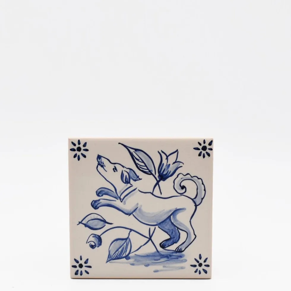 Azulejo 11x11cm - Cão