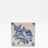 Azulejo 11x11cm - Pássaro exótico