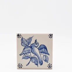 Azulejo 11x11cm - Pássaro exótico