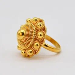 Bague en argent doré
