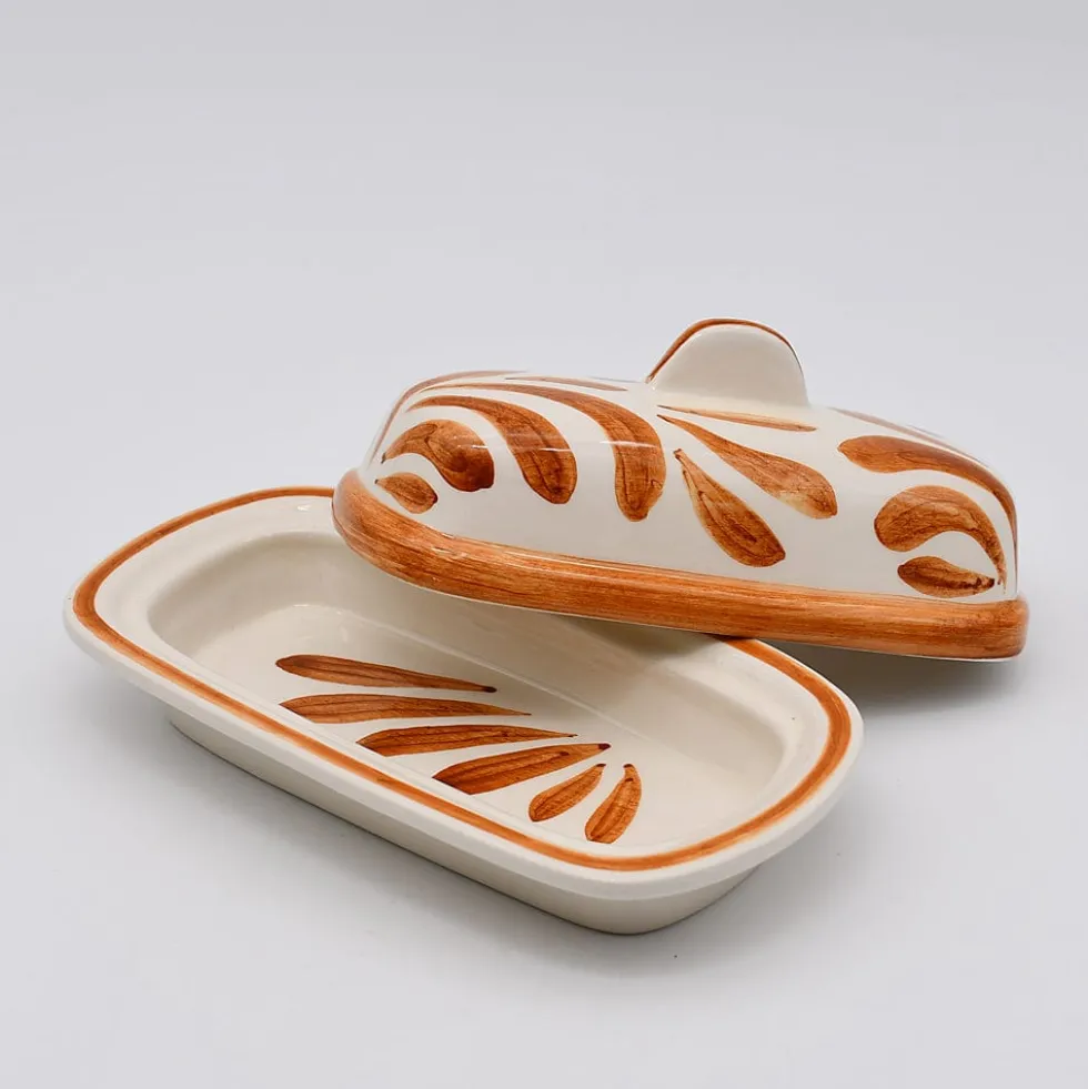 Beurrier en céramique "Andorinha" - Terracotta