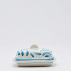 Beurrier en céramique "Andorinha" - Turquoise