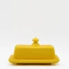 Beurrier en céramique - Jaune