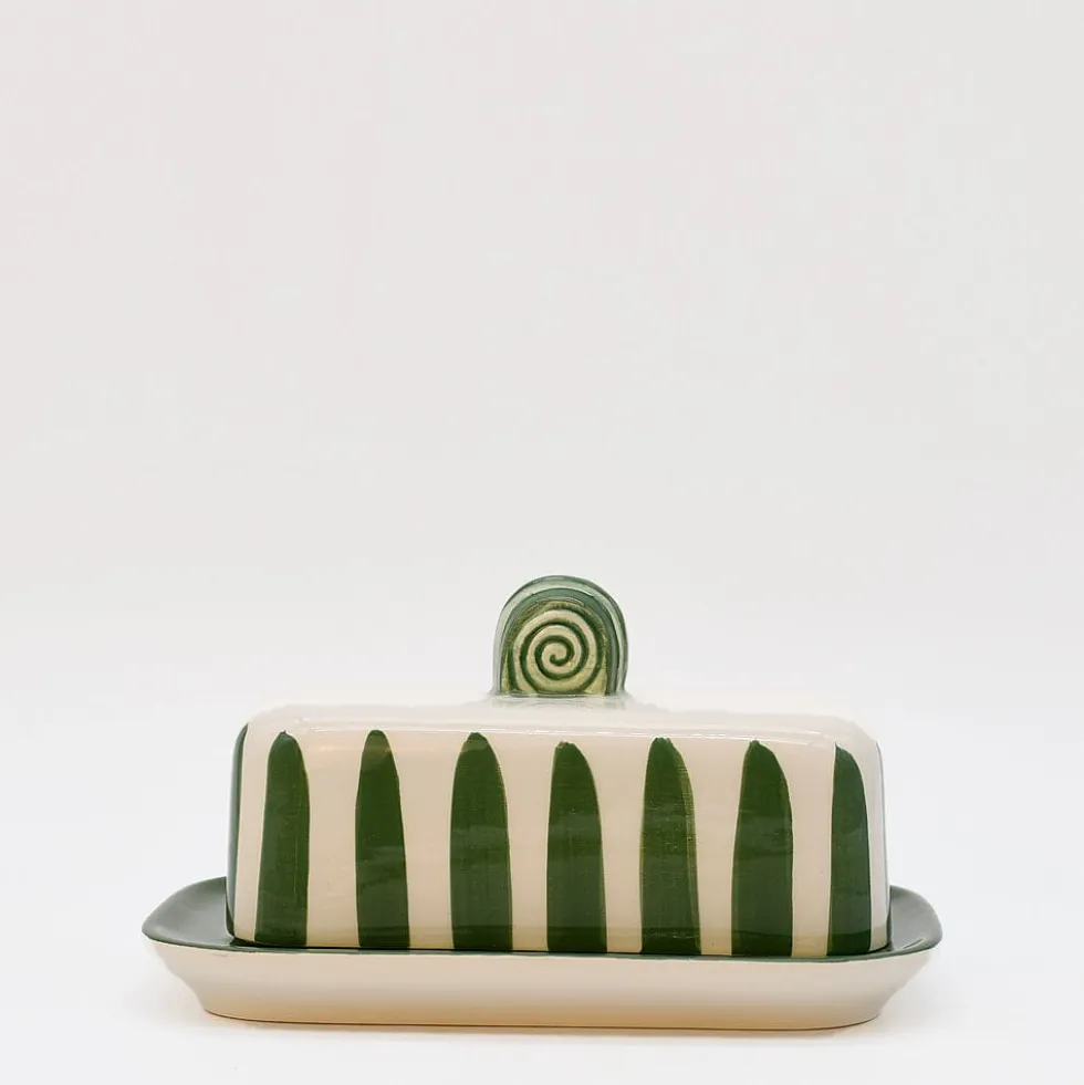 Beurrier rayé "Costa Nova Mar" - Vert