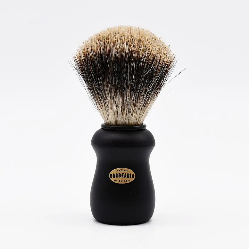 Blaireau en véritables poils de blaireau "Barbearia de Bairro"