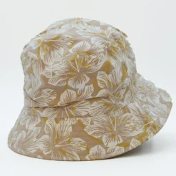 Bob réversible en coton - Beige