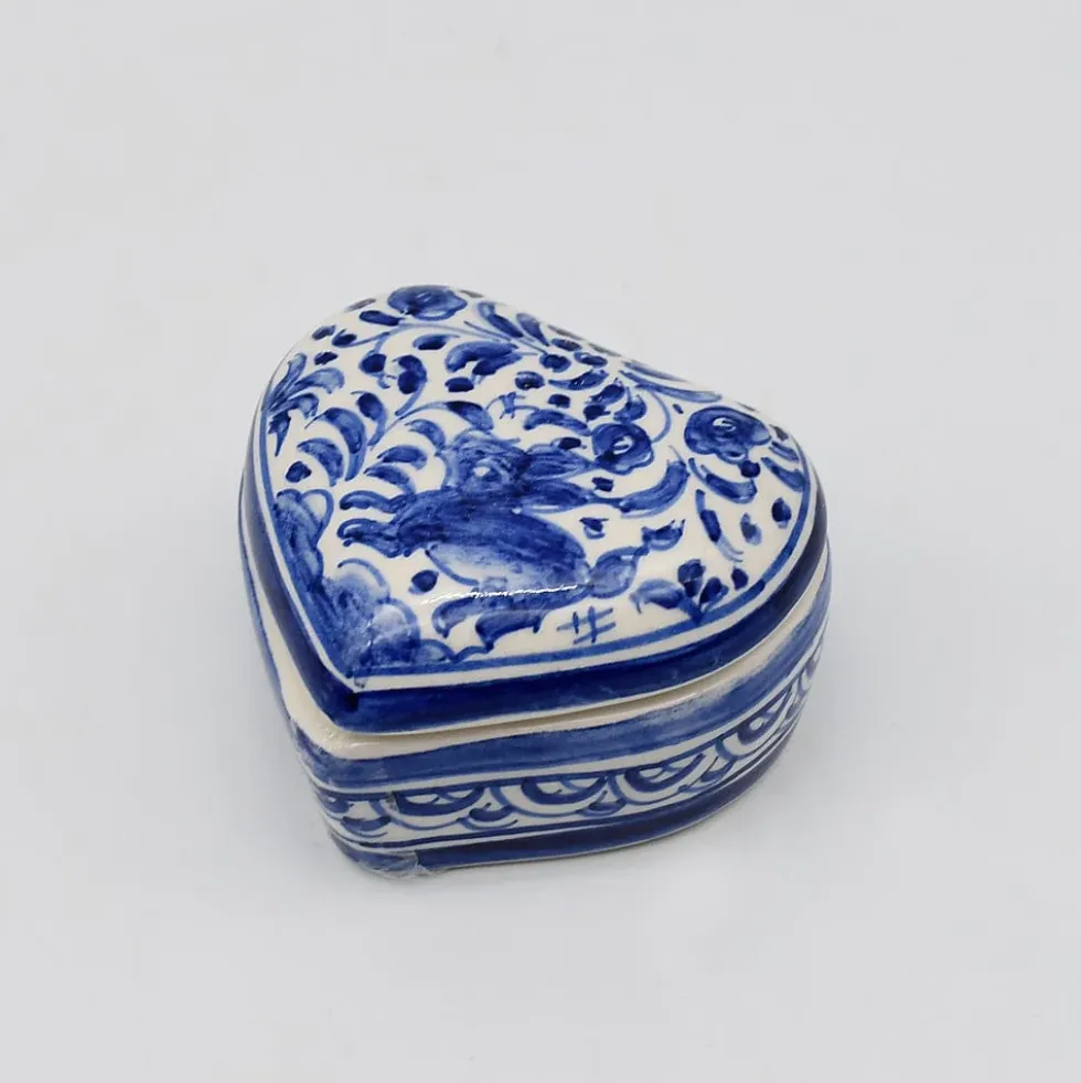 Boite en céramique de Coimbra en forme de coeur