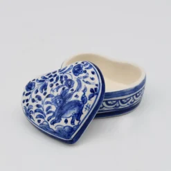 Boite en céramique de Coimbra en forme de coeur