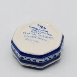 Boite en céramique de Coimbra octogonale