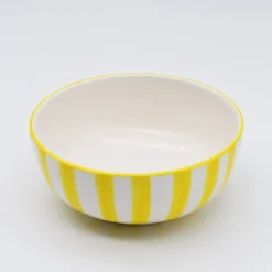 Bol à céréales rayé "Costa Nova Mar" 16cm - Jaune