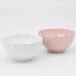 Bol en grès fin "Rosa" - Blanc