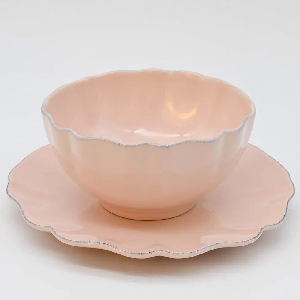 Bol en grès fin "Rosa" - Rose