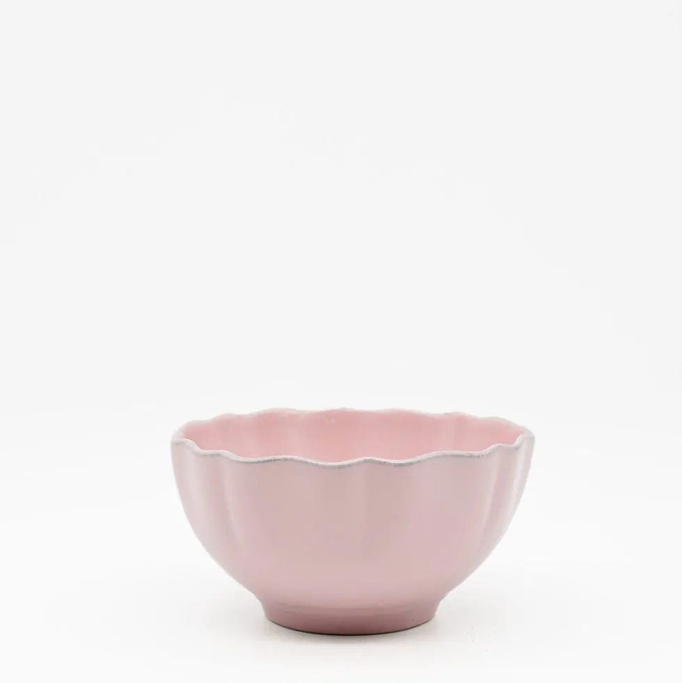 Bol en grès fin "Rosa" - Rose