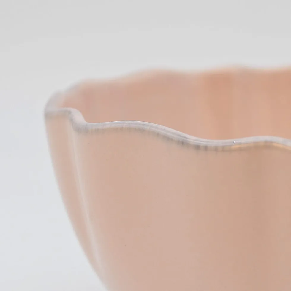 Bol en grès fin "Rosa" - Rose