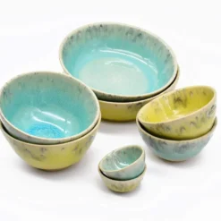 Bol en grès "Madeira" 14cm - Vert