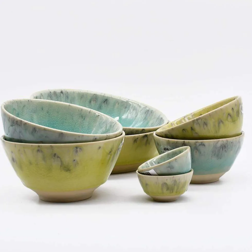 Bol en grès "Madeira" 14cm - Vert