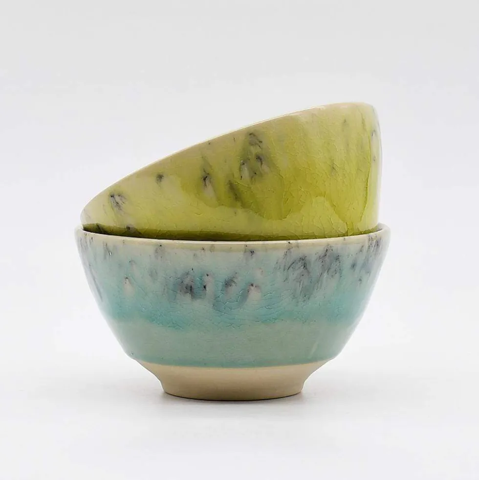 Bol en grès "Madeira" 14cm - Vert