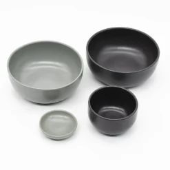 Bol en grès “Pacifica" - Anthracite