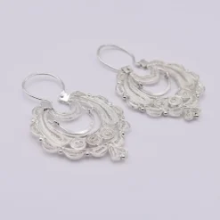 Boucles d'oreille en argent - 4cm