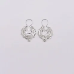 Boucles d'oreille en argent - 4cm