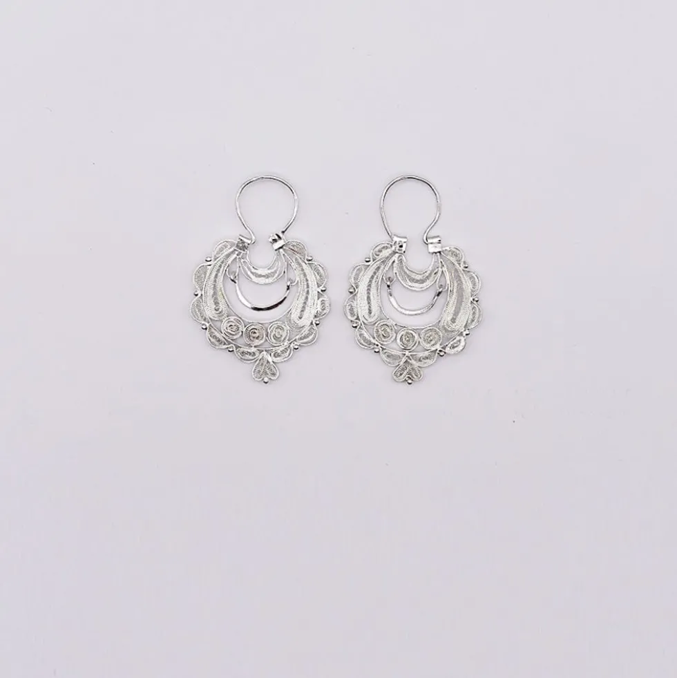Boucles d'oreille en argent - 4cm