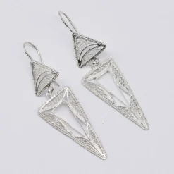 Boucles d'oreille en argent - 5.5cm