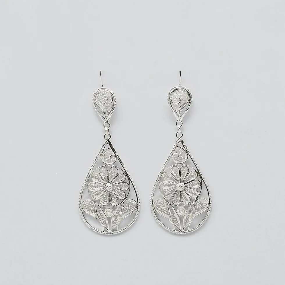 Boucles d'oreille en argent - 6cm