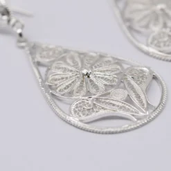 Boucles d'oreille en argent - 6cm