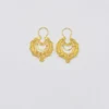 Boucles d'oreille en argent doré - 4cm