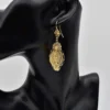Boucles d'oreille en argent doré