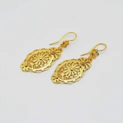 Boucles d'oreille en argent doré