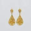 Boucles d'oreille en argent doré - 6cm