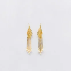 Boucles d'oreille en argent doré