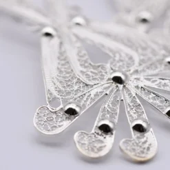 Boucles d'oreille en filigrane d'argent - 6.5cm