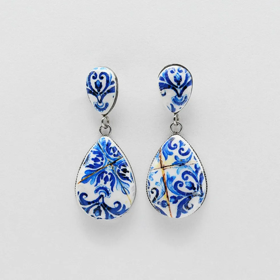 Boucles d'oreilles "Azulejos"
