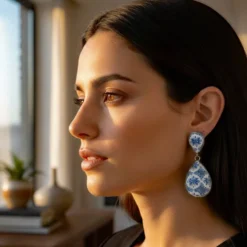 Boucles d'oreilles "Azulejos"