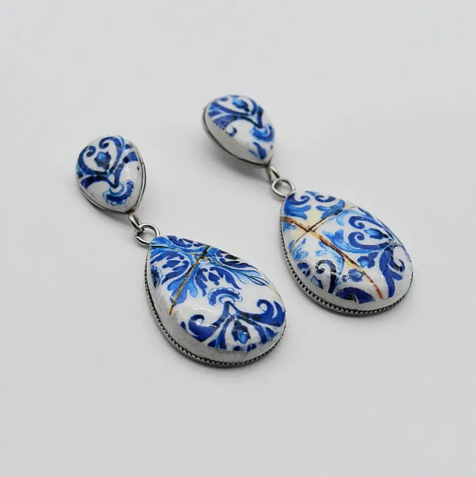 Boucles d'oreilles "Azulejos"