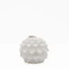 Bougie décorative "Dália" Blanche - 9cm