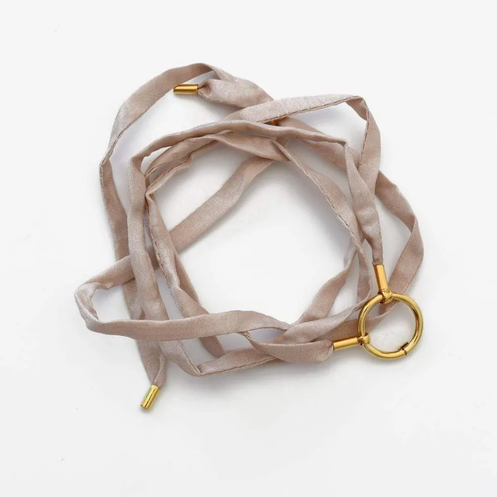 Bracelet attache charms - Beige