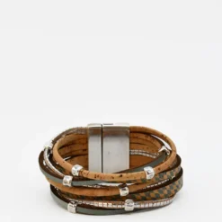 Bracelet en liège 8 lanières