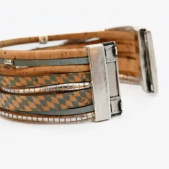 Bracelet en liège 8 lanières