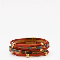 Bracelet en liège 4 lanières
