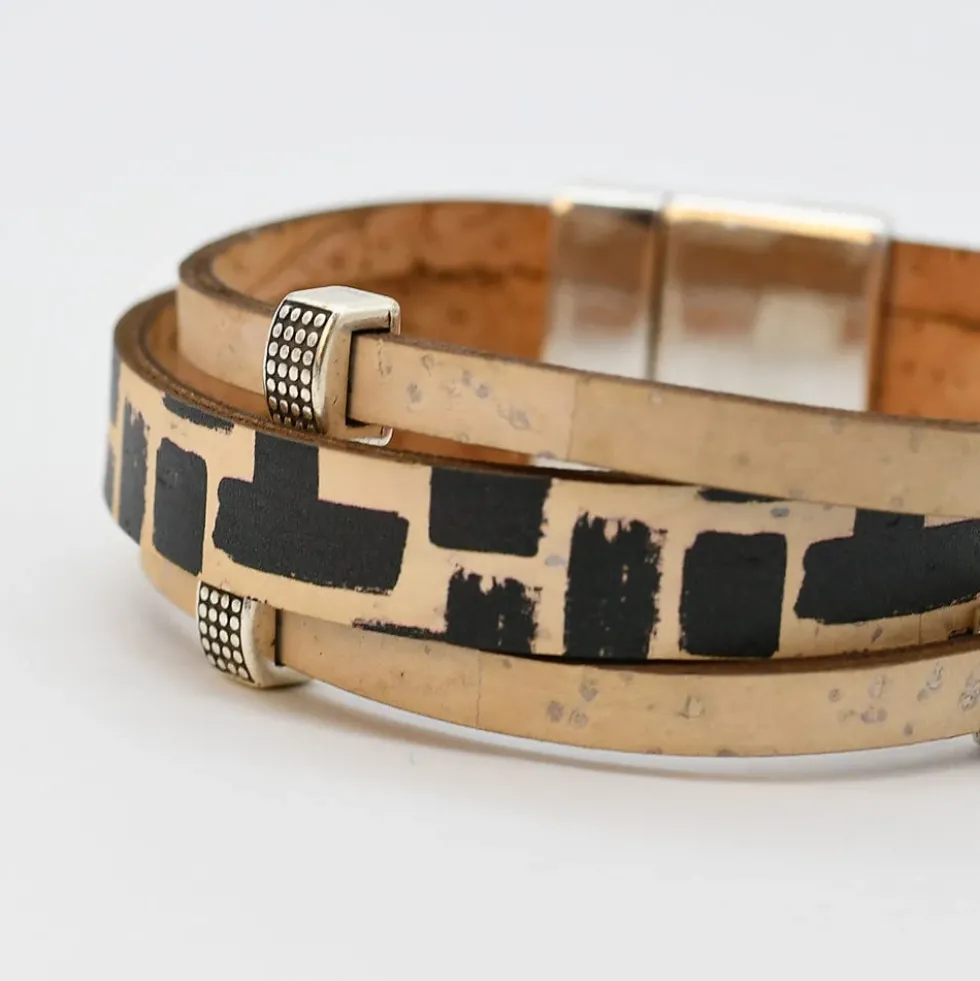 Bracelet en liège 3 lanières