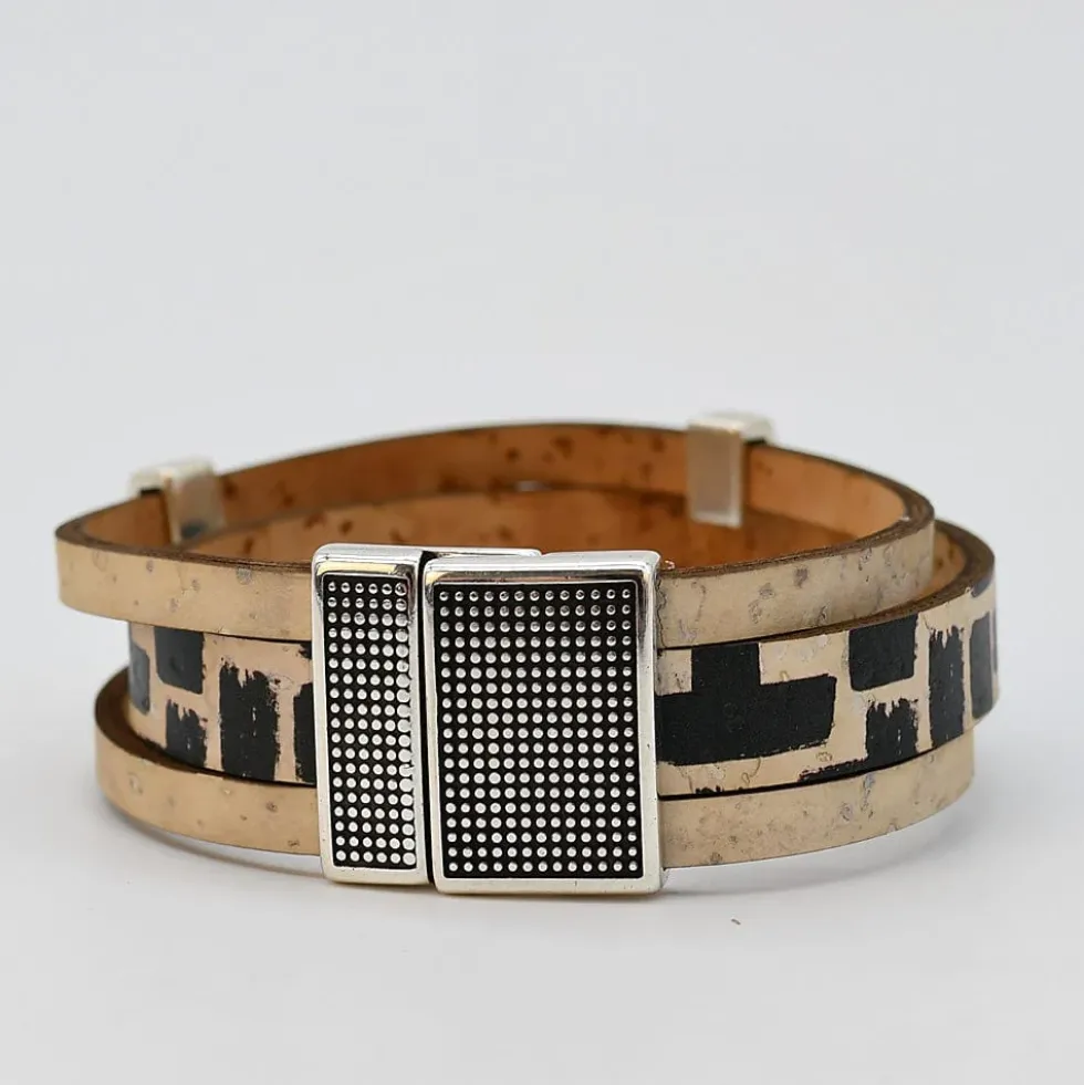 Bracelet en liège 3 lanières