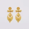 Brincos À Princesa I Boucles d'oreille en argent doré - 9cm