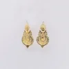 Brincos À Rainha I Boucles d'oreille en argent doré - 4.5cm